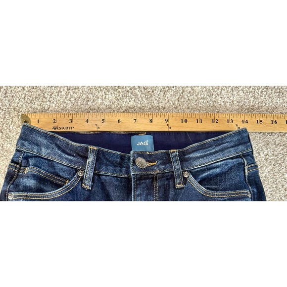 Jag Ruby Straight Crop Denim Blue Jeans Dark Wash Size 4 Inseam 26 4x26 - Picture 4 of 7